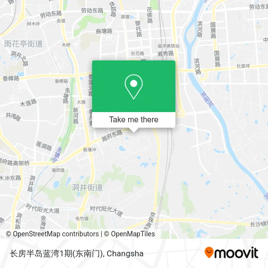 长房半岛蓝湾1期(东南门) map