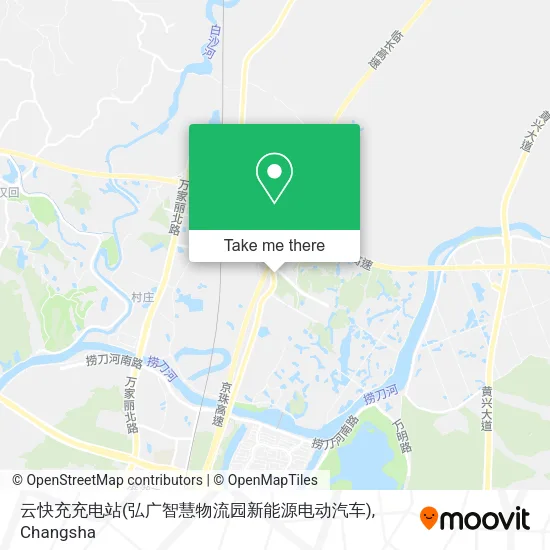 云快充充电站(弘广智慧物流园新能源电动汽车) map