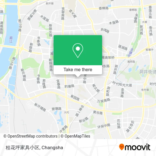 桂花坪家具小区 map