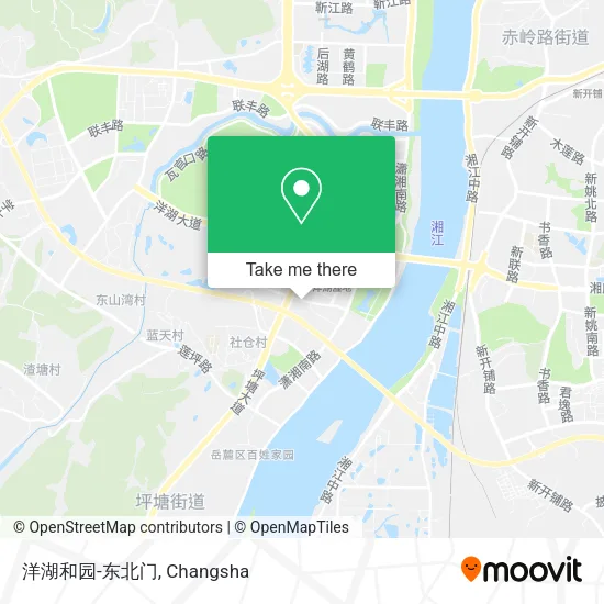 洋湖和园-东北门 map