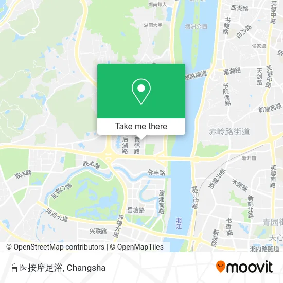 盲医按摩足浴 map