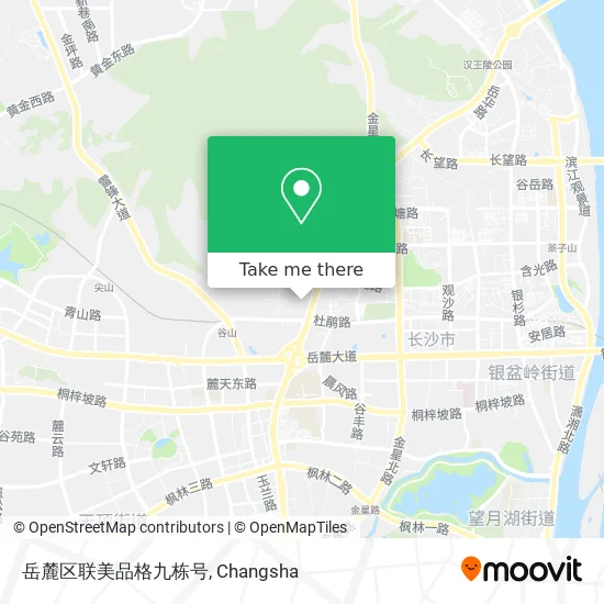 岳麓区联美品格九栋号 map
