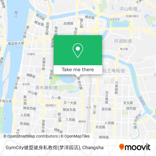 GymCity健盟健身私教馆(梦泽园店) map