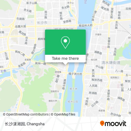 长沙潇湘园 map