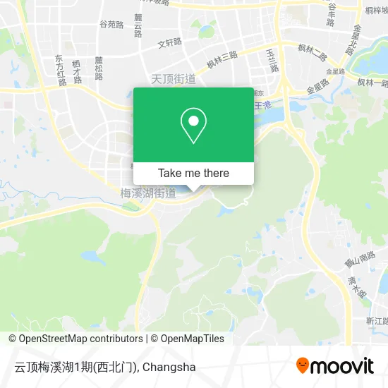 云顶梅溪湖1期(西北门) map