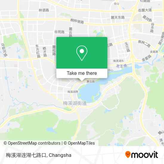 梅溪湖连湖七路口 map