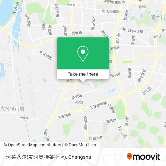 珂莱蒂尔(友阿奥特莱斯店) map