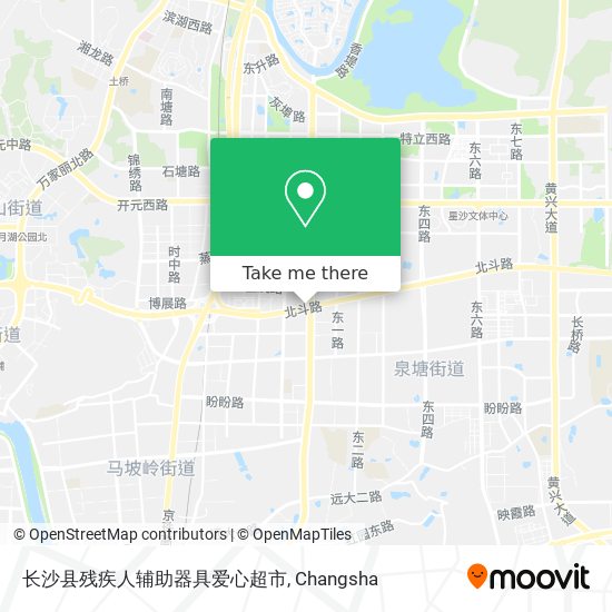 长沙县残疾人辅助器具爱心超市 map
