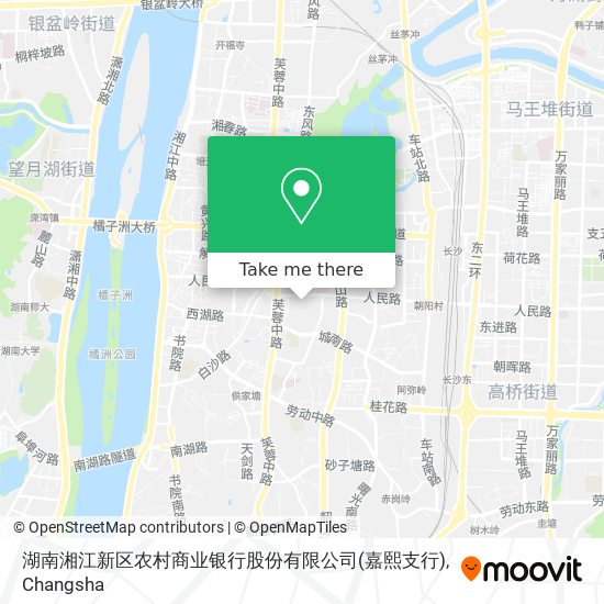 湖南湘江新区农村商业银行股份有限公司(嘉熙支行) map