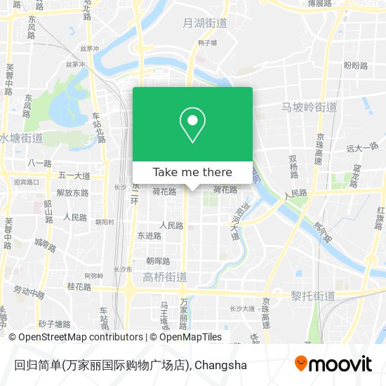 回归简单(万家丽国际购物广场店) map
