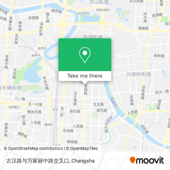 古汉路与万家丽中路交叉口 map