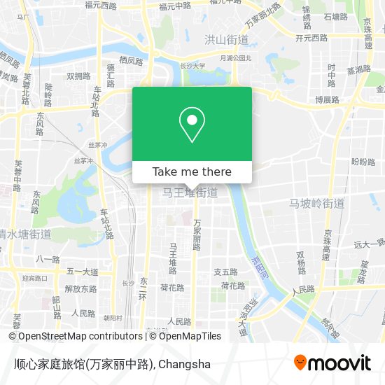顺心家庭旅馆(万家丽中路) map