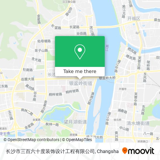 长沙市三百六十度装饰设计工程有限公司 map