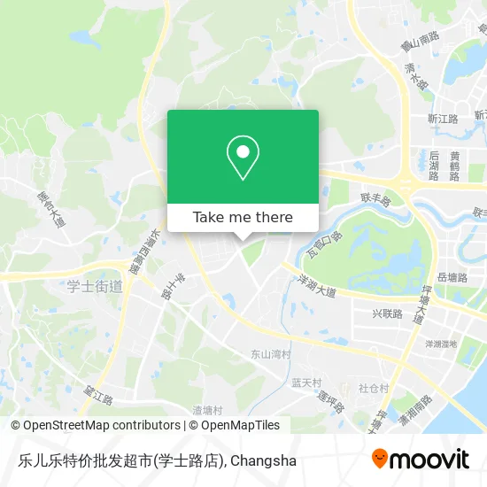 乐儿乐特价批发超市(学士路店) map