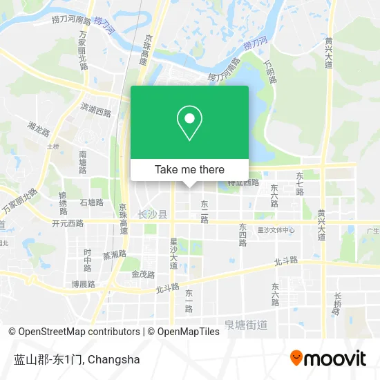 蓝山郡-东1门 map