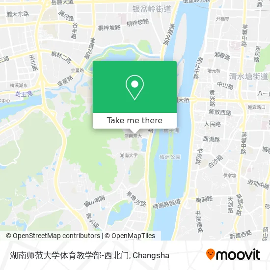 湖南师范大学体育教学部-西北门 map