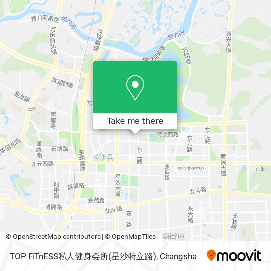 TOP FiTnESS私人健身会所(星沙特立路) map