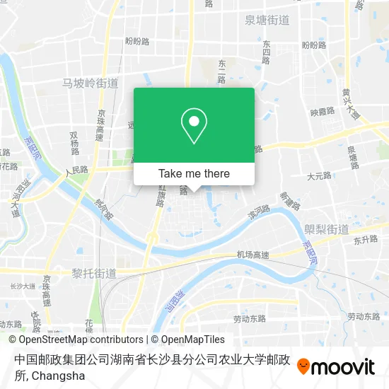中国邮政集团公司湖南省长沙县分公司农业大学邮政所 map