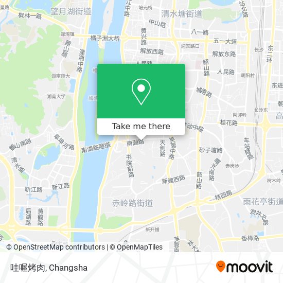 哇喔烤肉 map