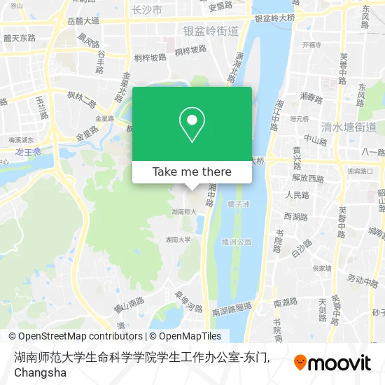 湖南师范大学生命科学学院学生工作办公室-东门 map