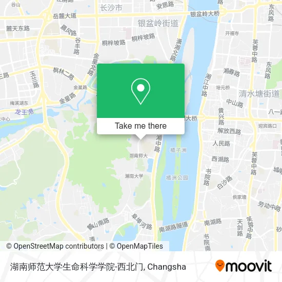 湖南师范大学生命科学学院-西北门 map