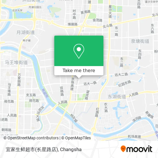 宜家生鲜超市(长星路店) map