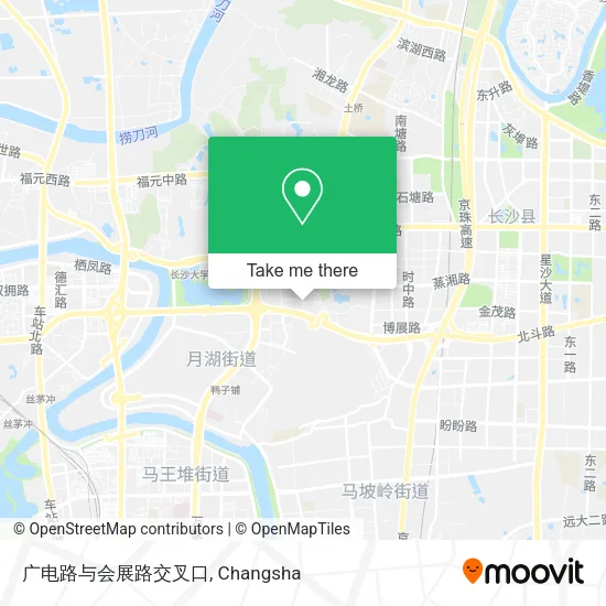 广电路与会展路交叉口 map