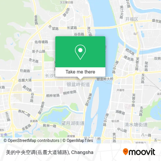 美的中央空调(岳麓大道辅路) map