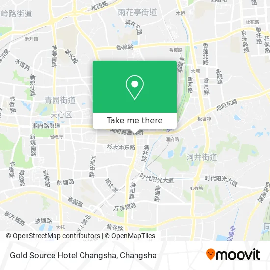 Gold Source Hotel Changsha map