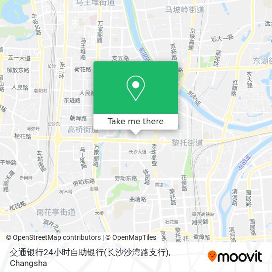 交通银行24小时自助银行(长沙沙湾路支行) map