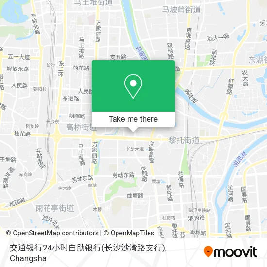交通银行24小时自助银行(长沙沙湾路支行) map