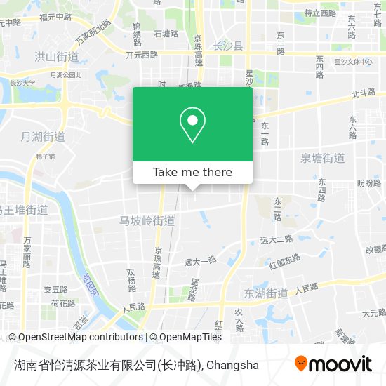 湖南省怡清源茶业有限公司(长冲路) map