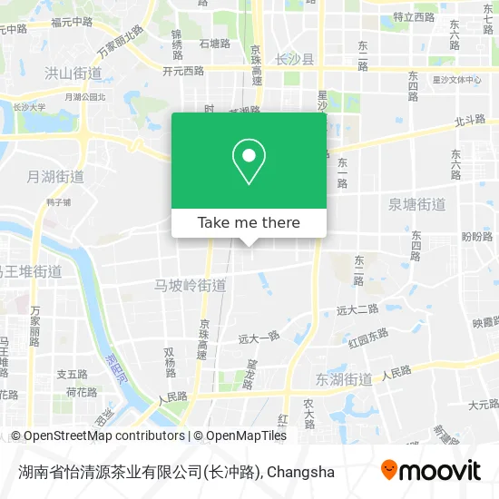 湖南省怡清源茶业有限公司(长冲路) map