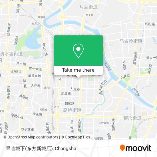果临城下(东方新城店) map