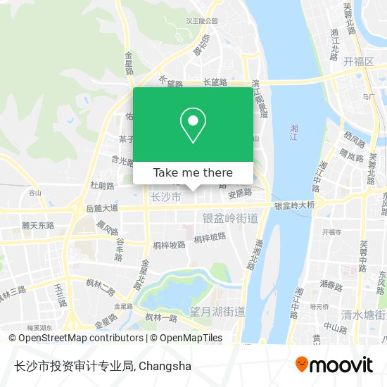 长沙市投资审计专业局 map