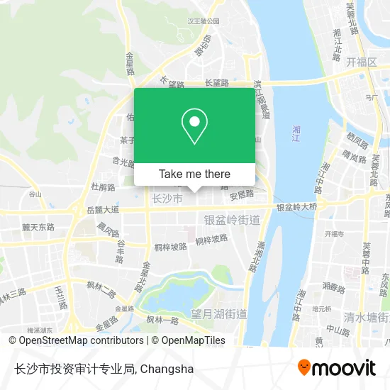 长沙市投资审计专业局 map