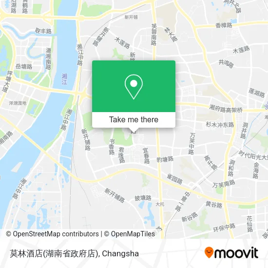莫林酒店(湖南省政府店) map