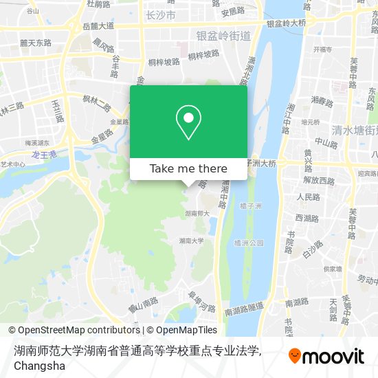 湖南师范大学湖南省普通高等学校重点专业法学 map