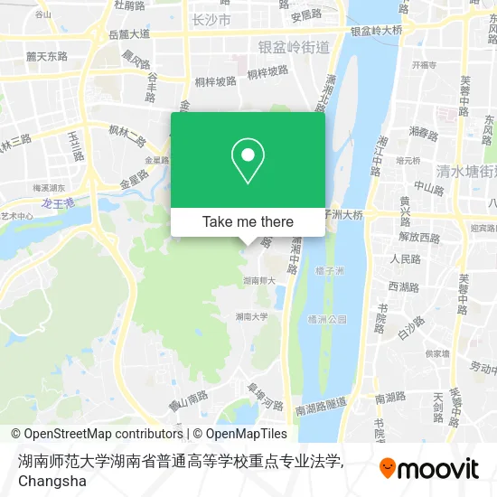 湖南师范大学湖南省普通高等学校重点专业法学 map