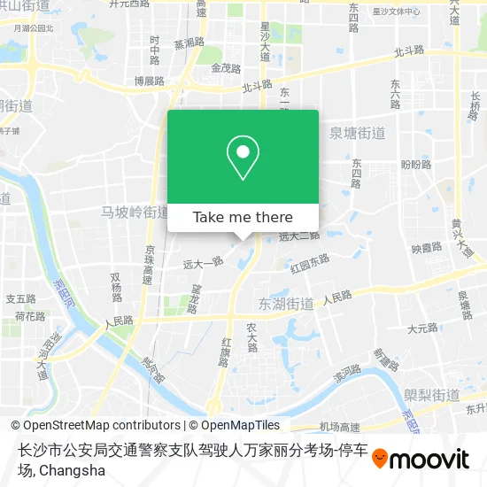 长沙市公安局交通警察支队驾驶人万家丽分考场-停车场 map