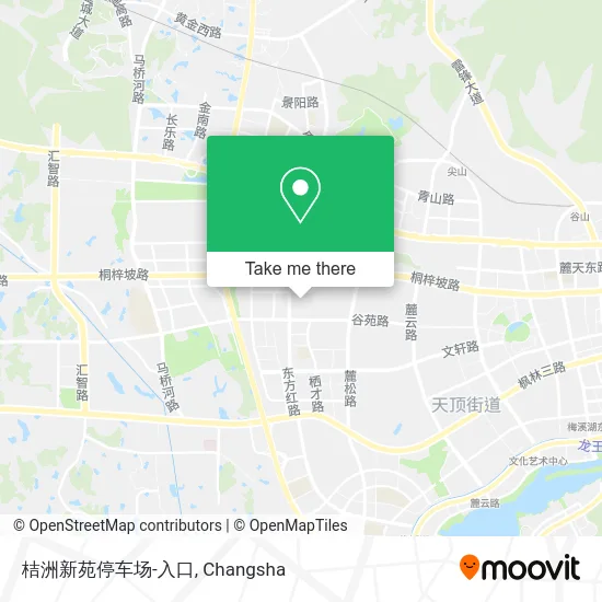 桔洲新苑停车场-入口 map