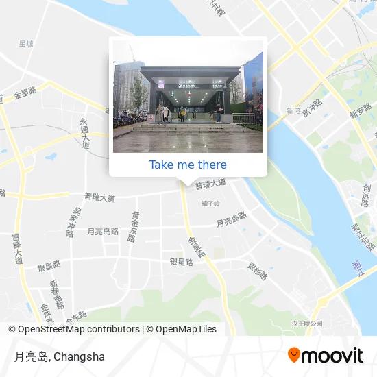 月亮岛 map