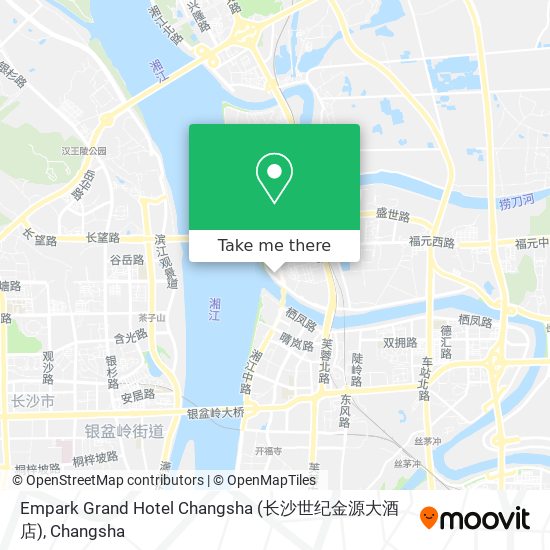 Empark Grand Hotel Changsha (长沙世纪金源大酒店) map