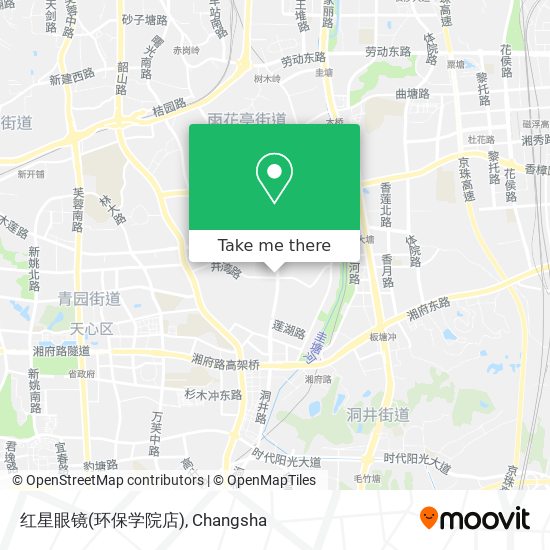 红星眼镜(环保学院店) map