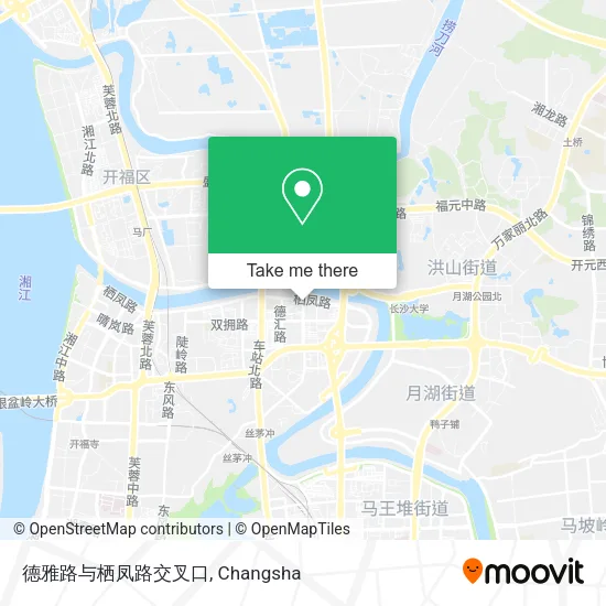 德雅路与栖凤路交叉口 map