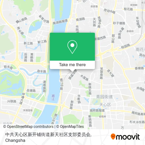 中共天心区新开铺街道新天社区支部委员会 map