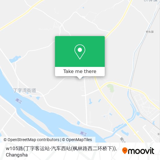 w105路(丁字客运站-汽车西站(枫林路西二环桥下)) map