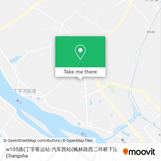 w105路(丁字客运站-汽车西站(枫林路西二环桥下)) map