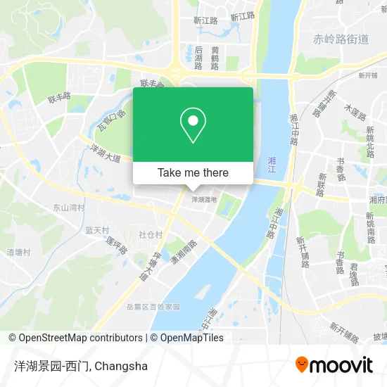 洋湖景园-西门 map