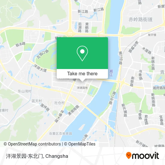 洋湖景园-东北门 map